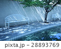 白いベンチ 28893769