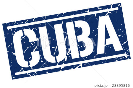 Cuba blue square stamp Cuba blue square stamp 28895816