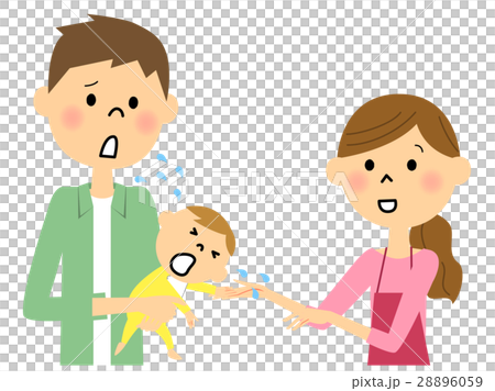 嬰兒哭泣的夫婦 28896059