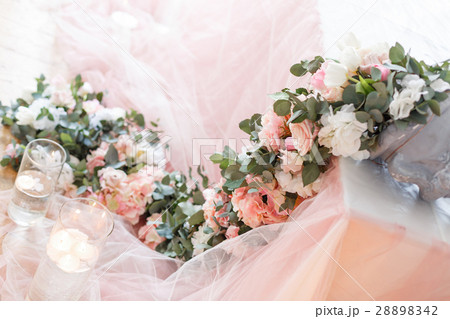 Flowers. Decoration of wedding table Flowers. Decoration of wedding table 28898342