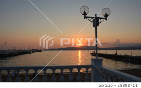 Street lamp on sea embankment Street lamp on sea embankment 28898711