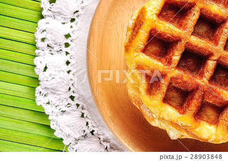 waffles on white background waffles on white background 28903848