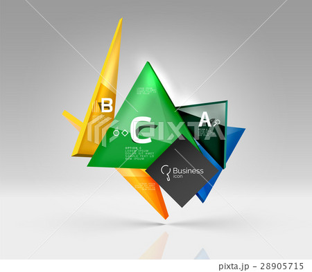 Geometric glass triangles abstract background Geometric glass triangles abstract background 28905715