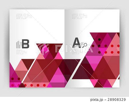 Mosaic triangle annual report template Mosaic triangle annual report template 28908329