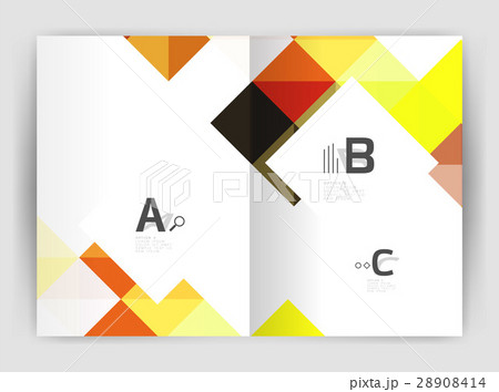 Modern minimalistic geometrical square business 28908414