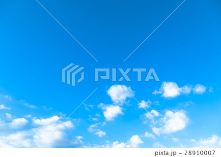 空　雲　青い空　白い雲　合成用背景素材　写真素材 28910007