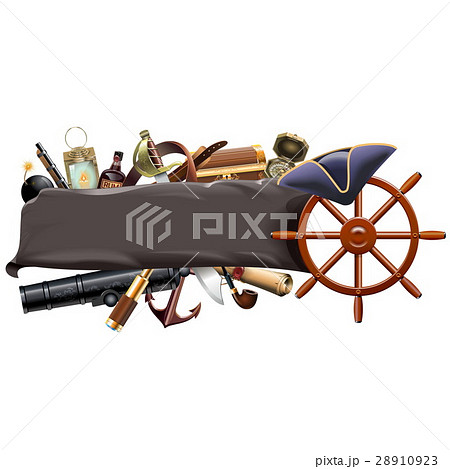 Vector Pirate Banner 28910923