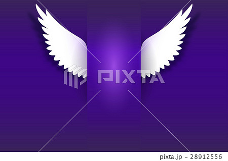 Angel wings hovering in the dark 28912556