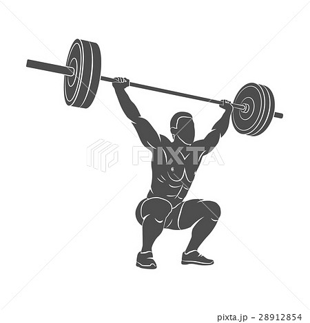 Strong Man Powerliftingのイラスト素材