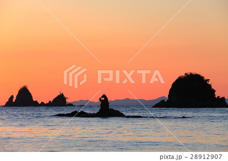 大田子海岸の夕陽 28912907