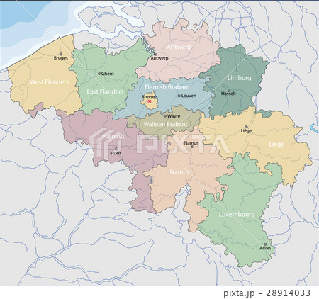 Map of Belgium 28914033