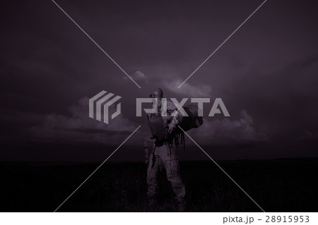 black-and-white contrast portrait of a man of adventure traveler 28915953