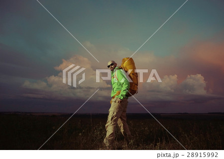 extreme brutal man traveler wildlife autumn 28915992