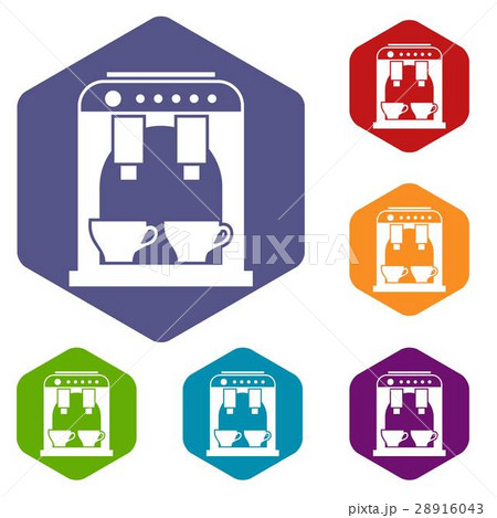 Coffee machine icons set Coffee machine icons set 28916043