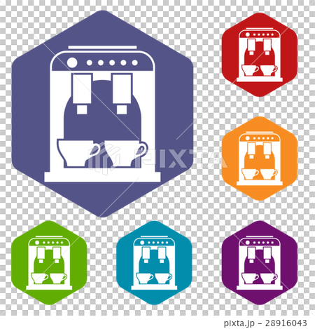 Coffee machine icons set Coffee machine icons set 28916043