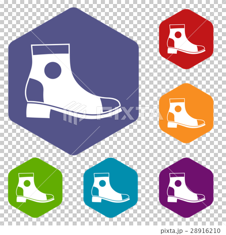 Men boot icons set Men boot icons set 28916210