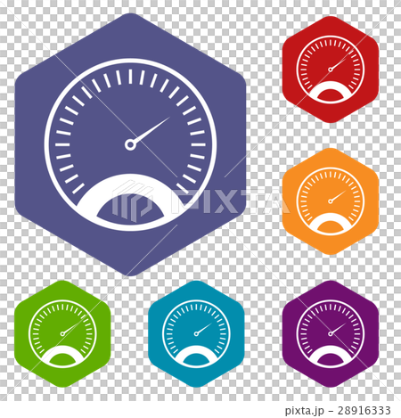 Speedometer icons set 28916333