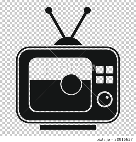 Soccer match on TV icon, simple style 28916637