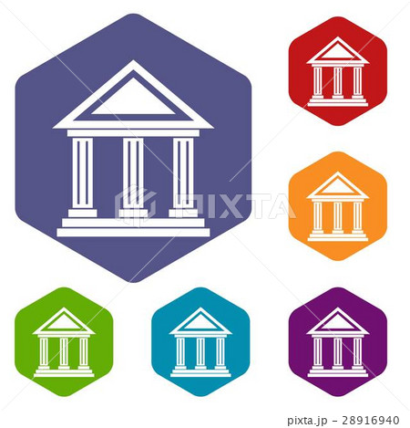 Colonnade icons set Colonnade icons set 28916940