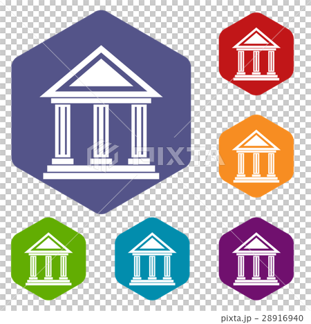 Colonnade icons set Colonnade icons set 28916940