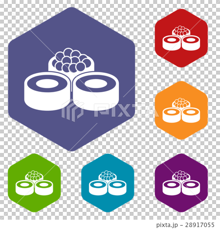 Sushi icons set 28917055