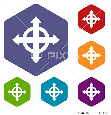 Arrows target icons set 28917108