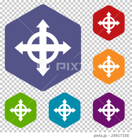 Arrows target icons set 28917108