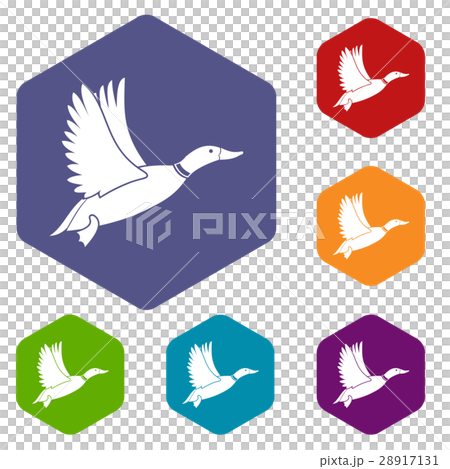 Duck icons set Duck icons set 28917131