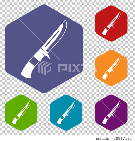 Knife icons set 28917133