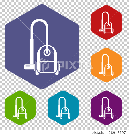 Vacuum Cleaner Icons Set Stock Illustration 28917397 Pixta