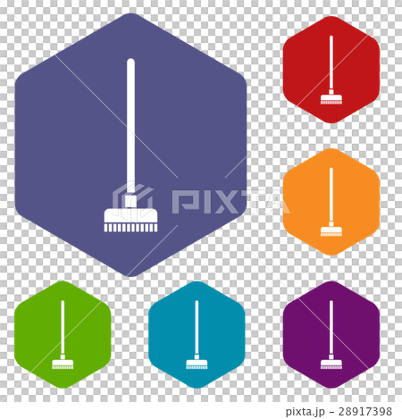 Brush for a floor icons set Brush for a floor icons set 28917398
