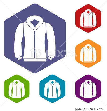 Sweatshirt icons set 28917448