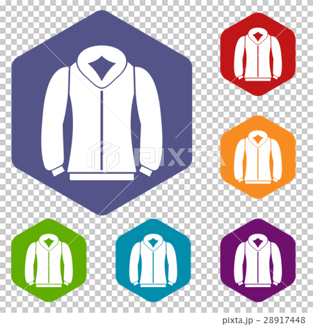 Sweatshirt icons set 28917448