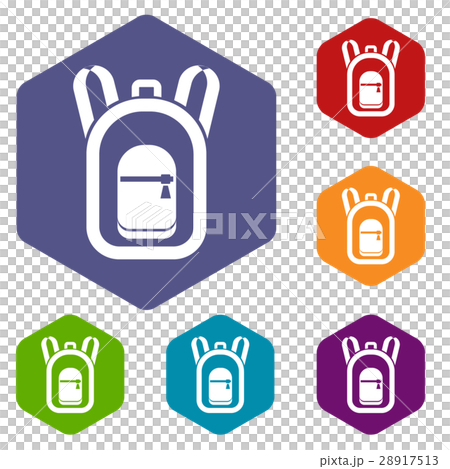 Backpack icons set - Stock Illustration [28917513] - PIXTA