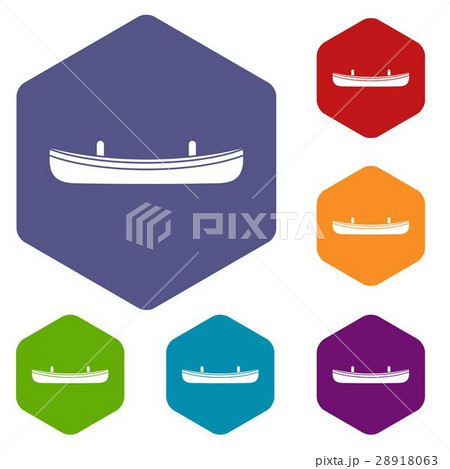 Small boat icons set 28918063