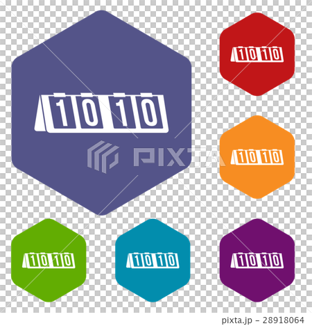Tennis scoreboard icons set Tennis scoreboard icons set 28918064