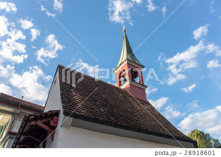 Roof church in Appenzel city, switzerland 28918601