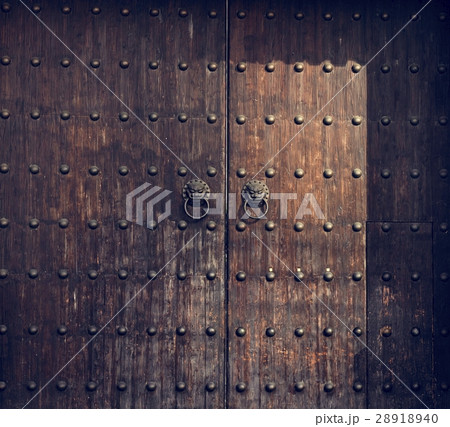 Wooden Antiqur Door Aged Decor Detail Timber 28918940