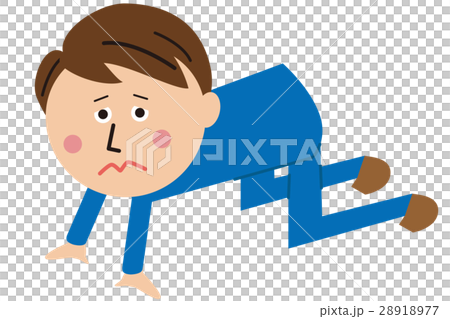 ポップな青いスーツのサラリーマン ショック 全身 ポップな青いスーツのサラリーマン ショック 全身 28918977