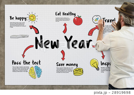 New Year Plan Goals Concept New Year Plan Goals Concept 28919698