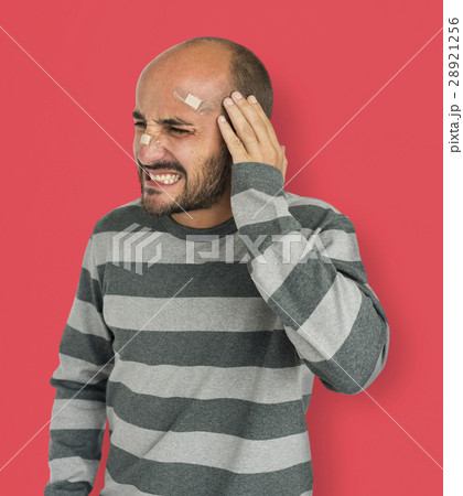 Male Stress Trouble Unhappy Problem Concept Male Stress Trouble Unhappy Problem Concept 28921256