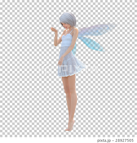 ポーズする 妖精 フェアリー 3DCGイラスト素材 ポーズする 妖精 フェアリー 3DCGイラスト素材 28927505