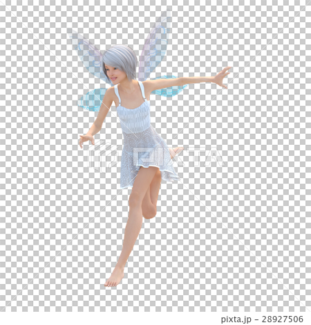 ポーズする 妖精 フェアリー 3DCGイラスト素材 ポーズする 妖精 フェアリー 3DCGイラスト素材 28927506
