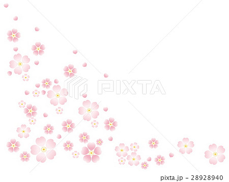 桜模様 和柄 壁紙 背景 着物イラスト素材のイラスト素材 28928940