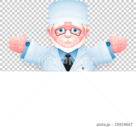 Friendly elderly doctor with arms wide open Friendly elderly doctor with arms wide open 28929687