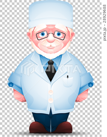 Full length portrait of elderly doctor 28929688