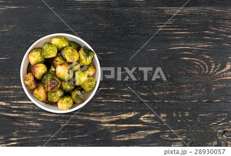 Fried brussels sprouts in bowl Fried brussels sprouts in bowl 28930057