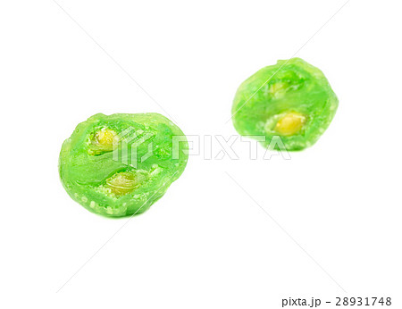 Half of dried green kumquat Half of dried green kumquat 28931748