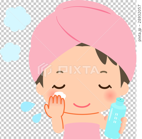 應用在浴的婦女化妝水上升 應用在浴的婦女化妝水上升 28932057