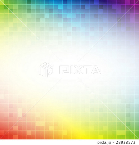 Colorful rainbow square grid mosaic background 28933573